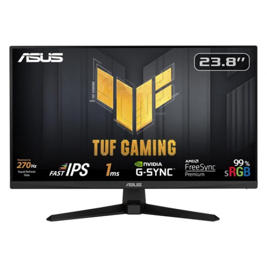 -ASUS TUF Gaming VG249QM1A Gaming Monitor 24 inch FHD  Fast IPS, overclocking 270 Hz (Above 144Hz A