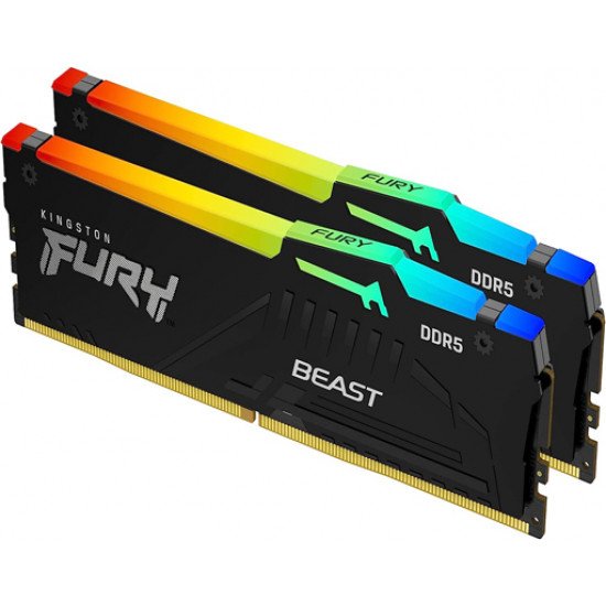 Kingston FURY Beast RGB  32GB  (2 x 16GB) DDR5 6000