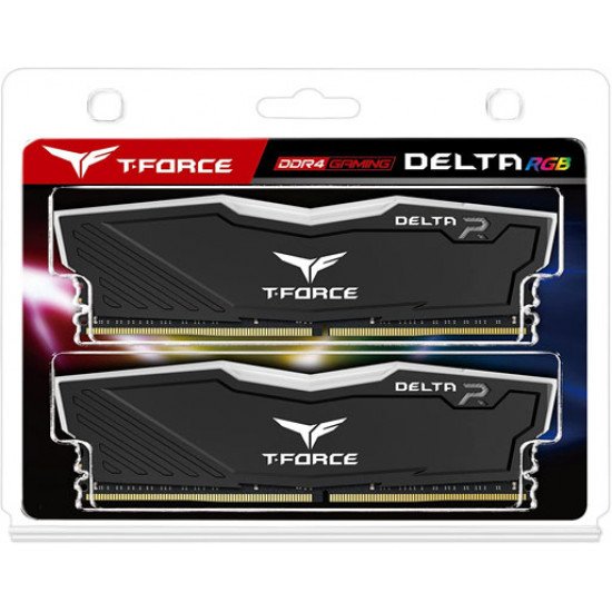 TEAMGROUP Team T-Force Delta RGB DDR4 Gaming Memory, 2 x 8 GB, 3600